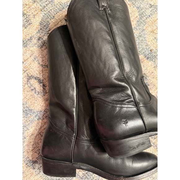 Frye Women's Billy Pull-On Boots Black Size 8 Excellent Condition - Picture 8 of 15